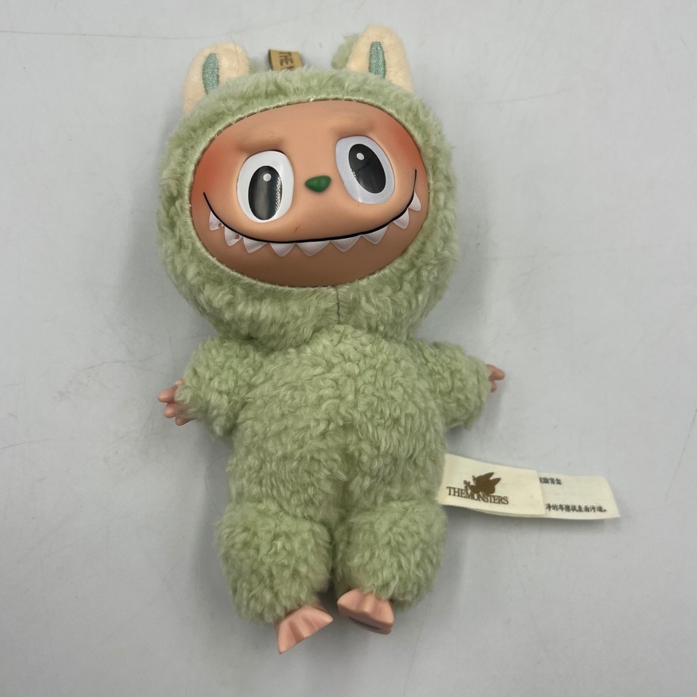 POP‎ MART Style Green Grape The Monsters Exciting Macaron Plush Keychain 6" EUC